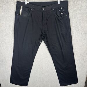 Parish Nation Jeans Mens 40x33 Black Denim Baggy Wide Leg Skater Hip Hop Y2K